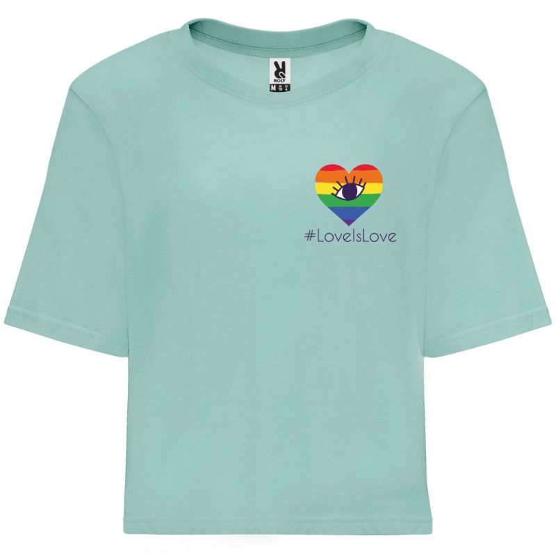 Crop Top aiguamarina