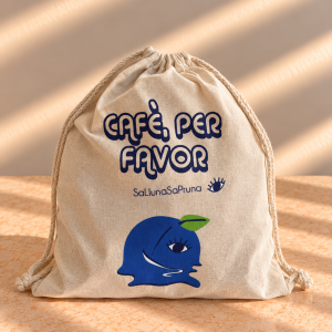 Bossa de tela Profe "Cafè per favor"