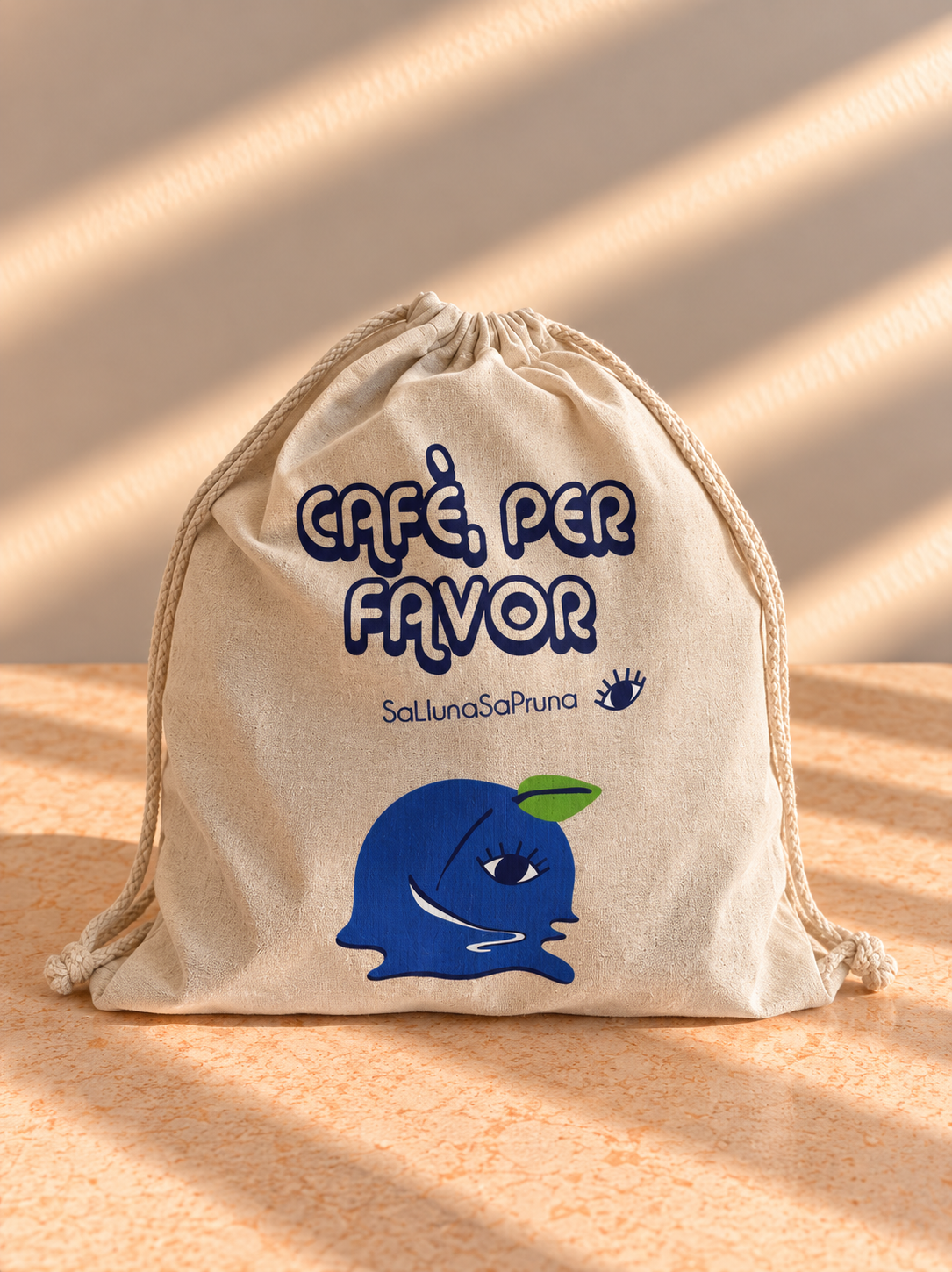 Bossa de tela Profe "Cafè per favor"